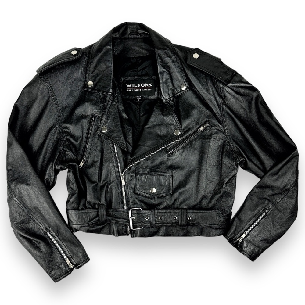 Wilsons Leather Black Jacket